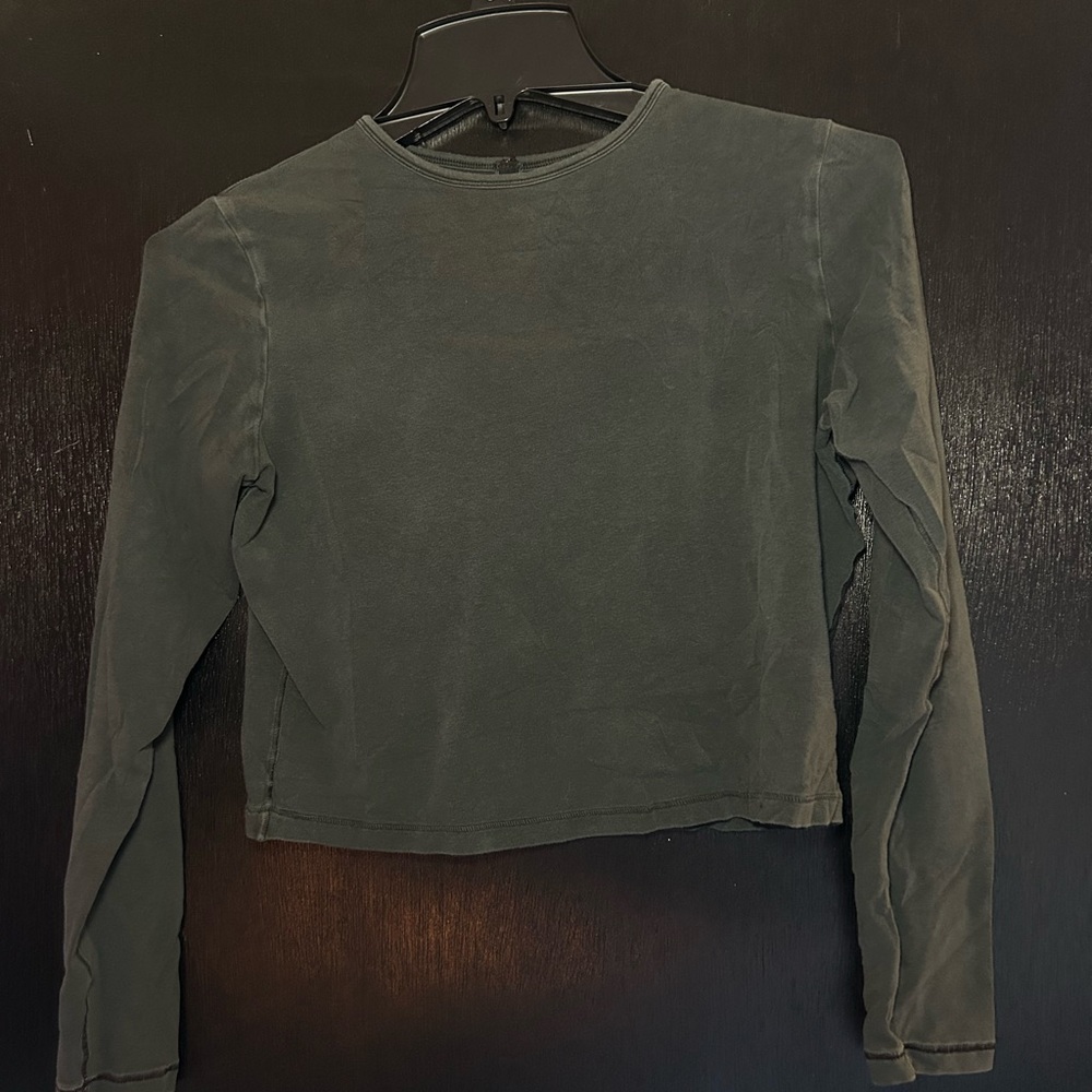 SKIMS Fits Everybody Black Long Sleeve